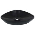 VIDAXL Waschtisch 58,5 x 39 x 14 cm Keramik Schwarz