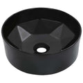 VidaXL Waschtisch 36x14 cm Keramikschwarz