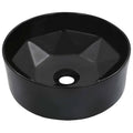 VidaXL Waschtisch 36x14 cm Keramikschwarz