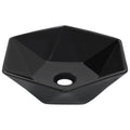 VIDAXL Waschtisch 41 x 36,5 x 12 cm Keramik schwarz