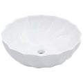 VIDAXL WASCHBECKEN 46x17 cm Keramik Weiß