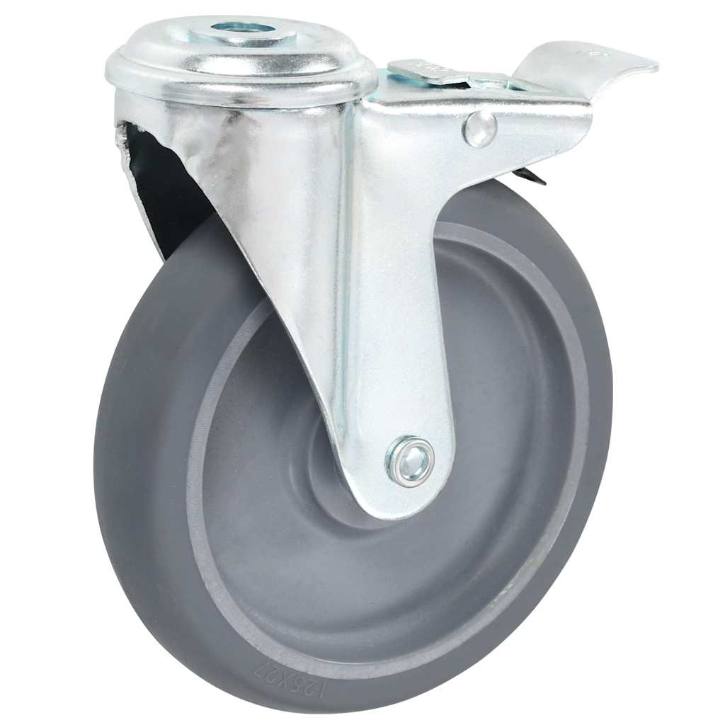 VidaXL-Rollen mit Befestigungslöchern, 4 Stück, 125 mm