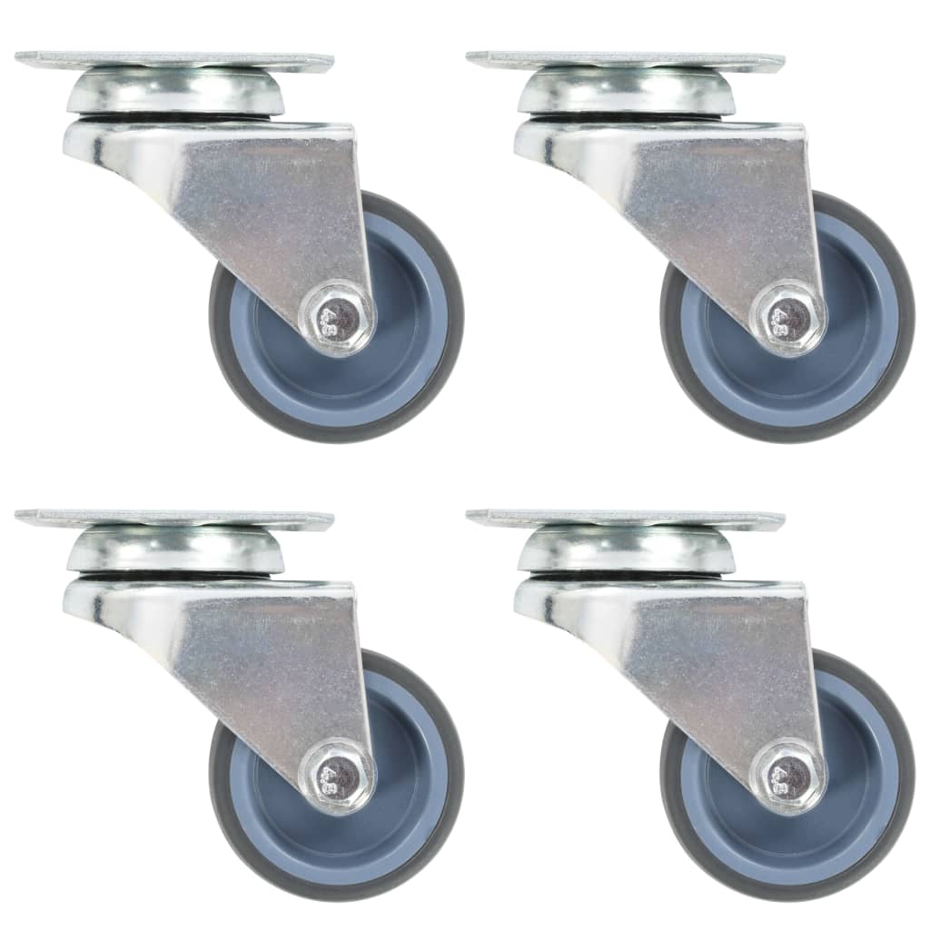 VidaXL Doppellenkrollen, 4 Stück, 50 mm