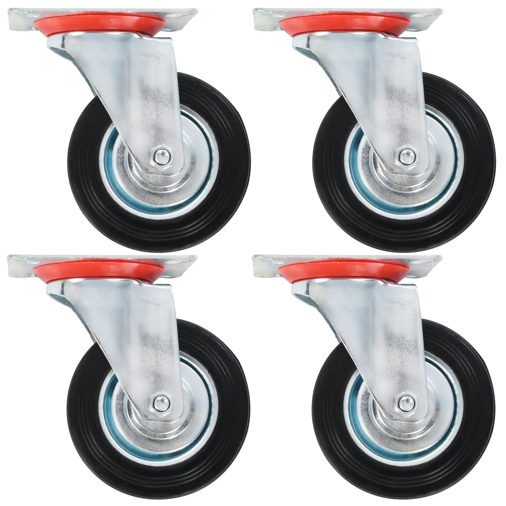 VidaXL Lenkrollen, 4 Stück, 100 mm