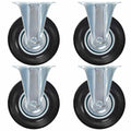 VidaXL Feste Rollen, 4 Stück, 125 mm