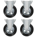 Vidaxl vaste wielen 4 st 160 mm