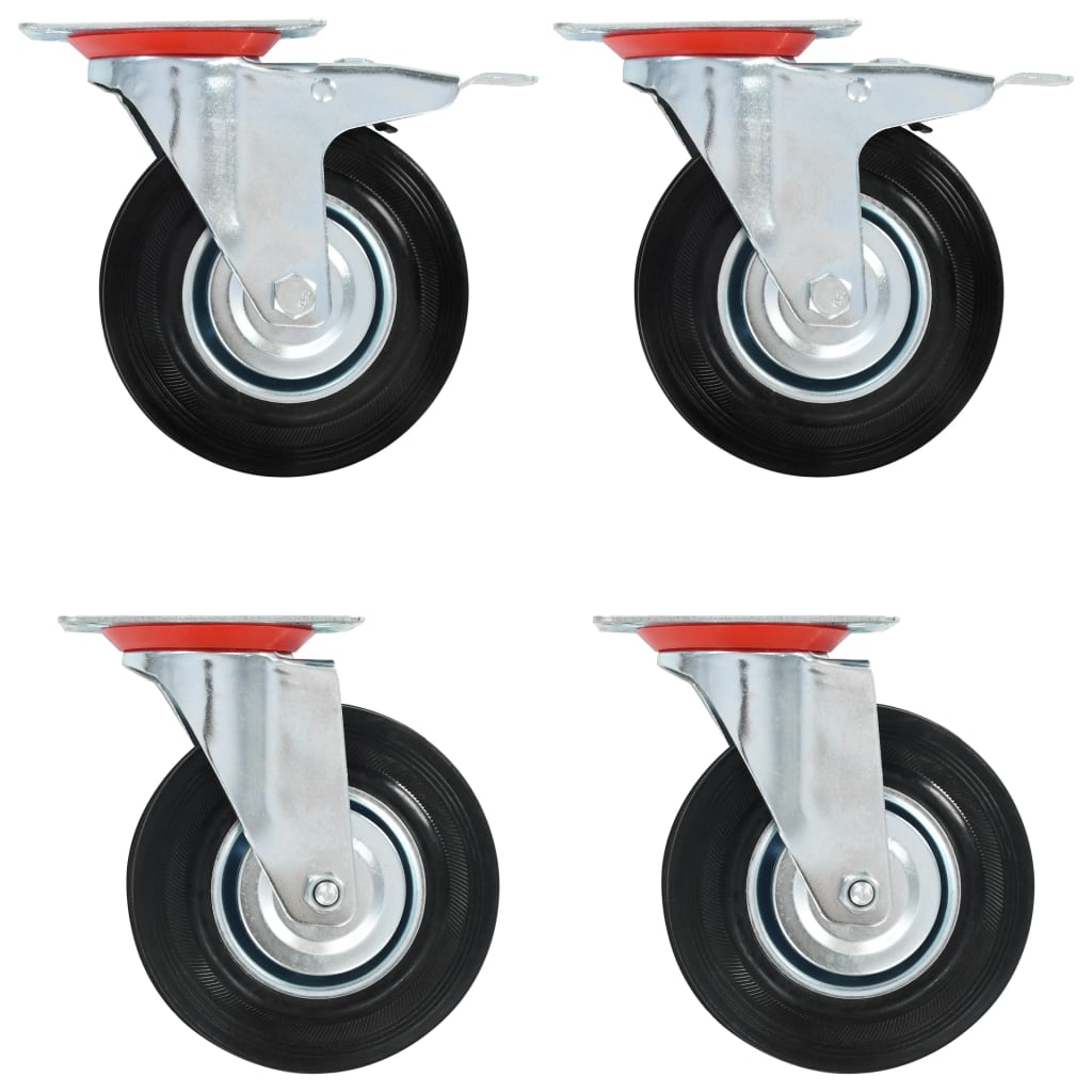 VidaXL Lenkrollen, 4 Stück, 125 mm