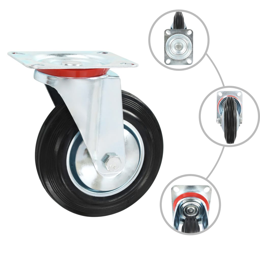 Vidaxxl -Schwenkräder 4 Stück 160 mm