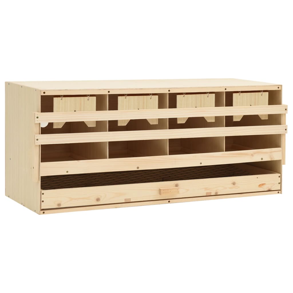 Vidaxx Hühnerstall 4 Fächer 106x40x45 cm Festkiefer