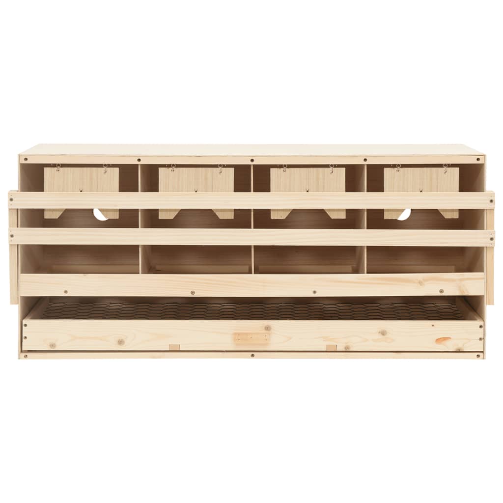 Vidaxx Hühnerstall 4 Fächer 106x40x45 cm Festkiefer