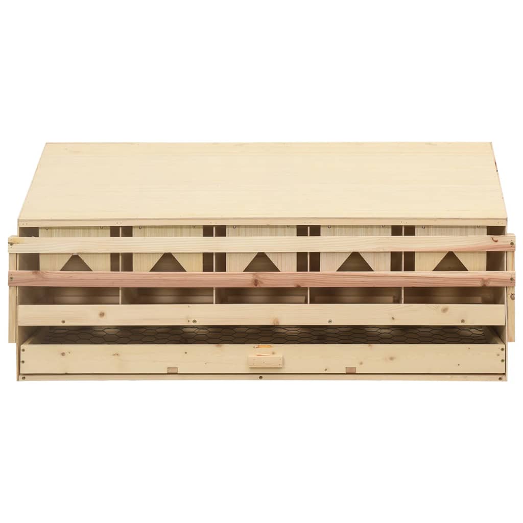 vidaXL Hühnerstall 5 Fächer 117x33x54 cm Festkiefer