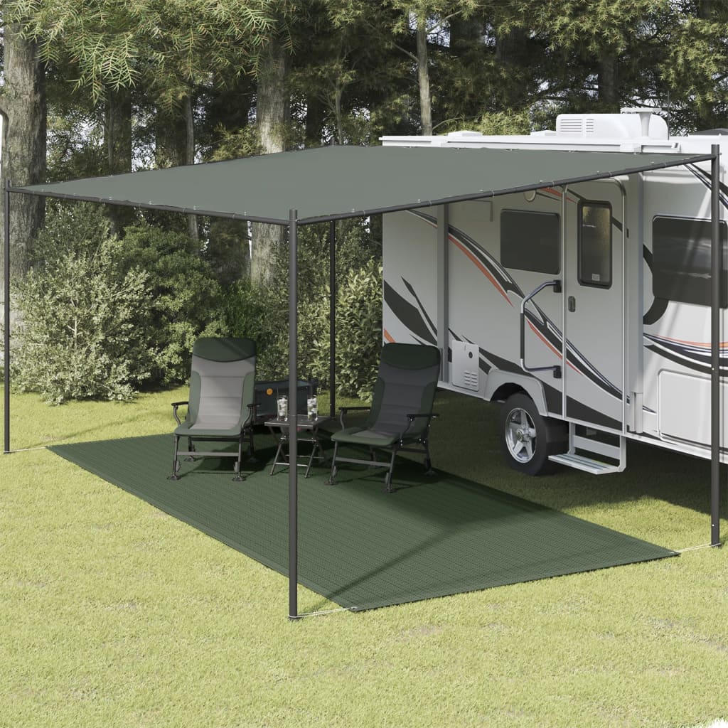VidaXL Zeltmatte 250x500 cm HDPE Grün