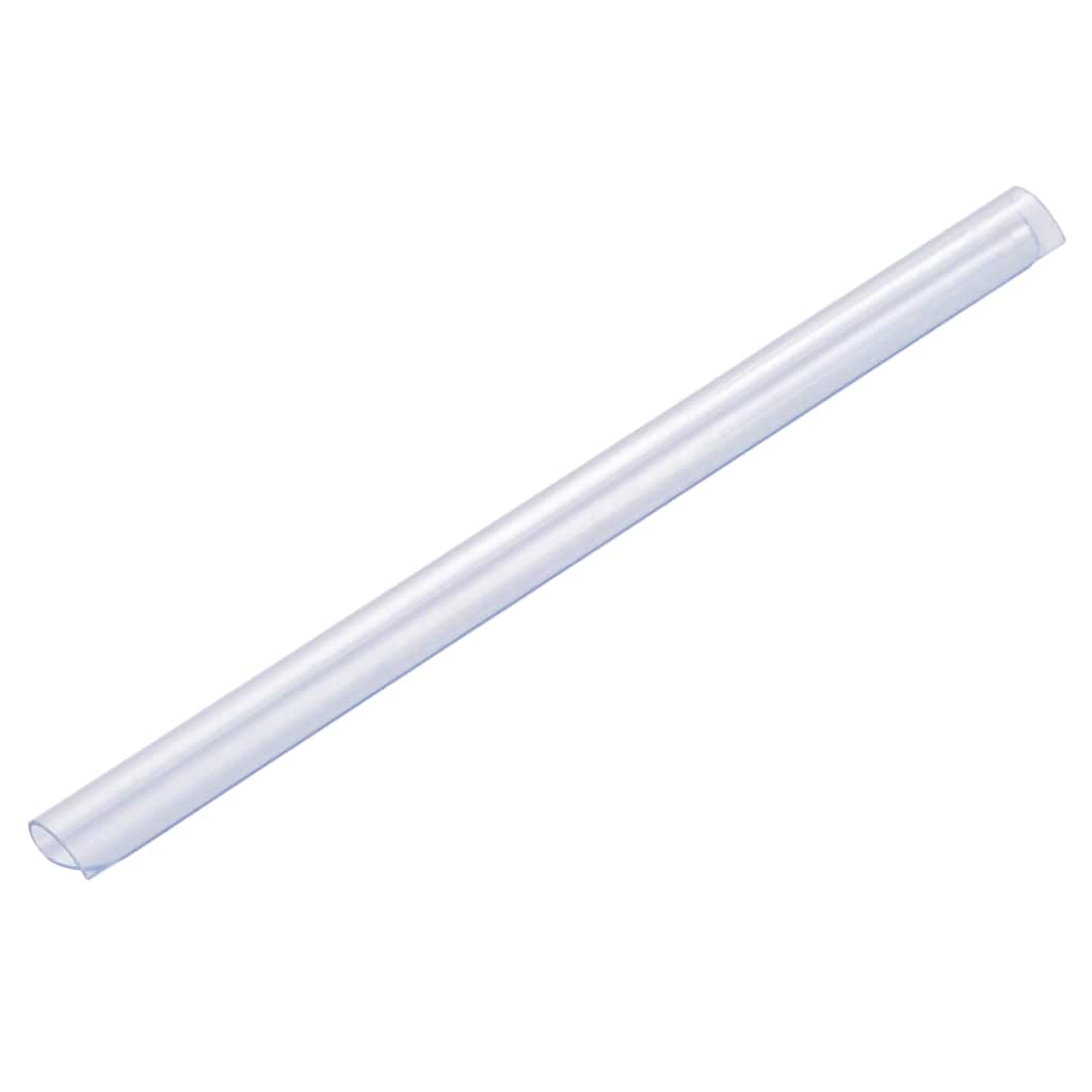 VidaXL 100 Stück Zaunleistenklemmen aus transparentem PVC