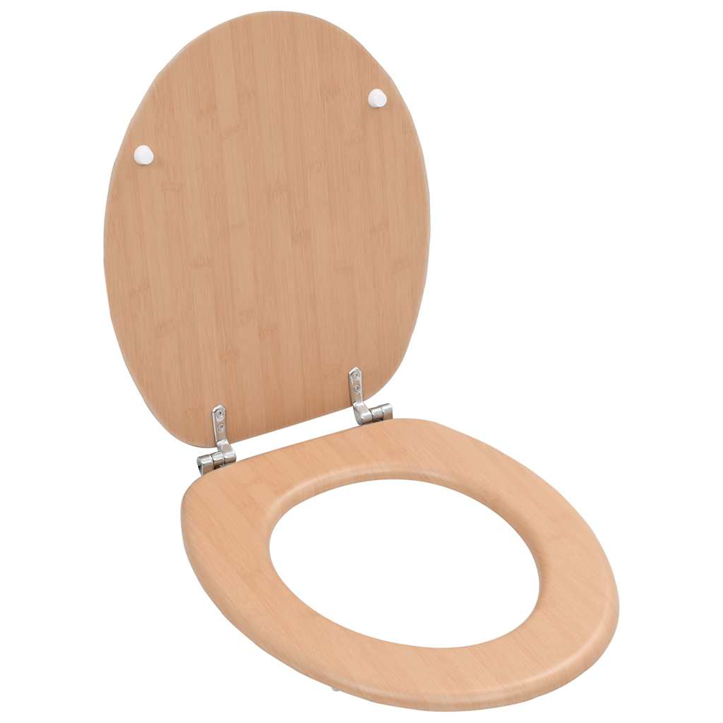 VidaXL WC-Sitz mit Deckel aus Bambus und MDF