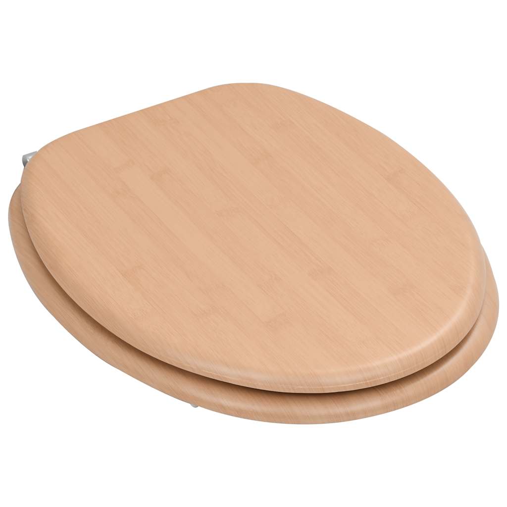 VidaXL WC-Sitz mit Deckel aus Bambus und MDF