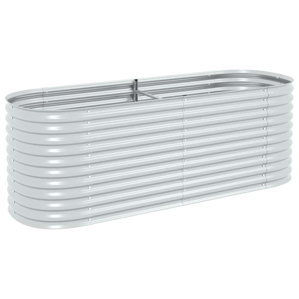 VIDAXL -Planzer Höhe 240 x 80 x 81 cm, verzinkter Stahl, silber