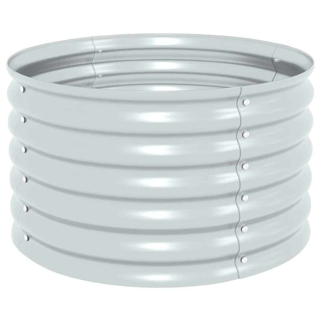 VIDAXL -Planzer eingefügt 80 x 80 x 44 cm verzinkter Stahl Silber