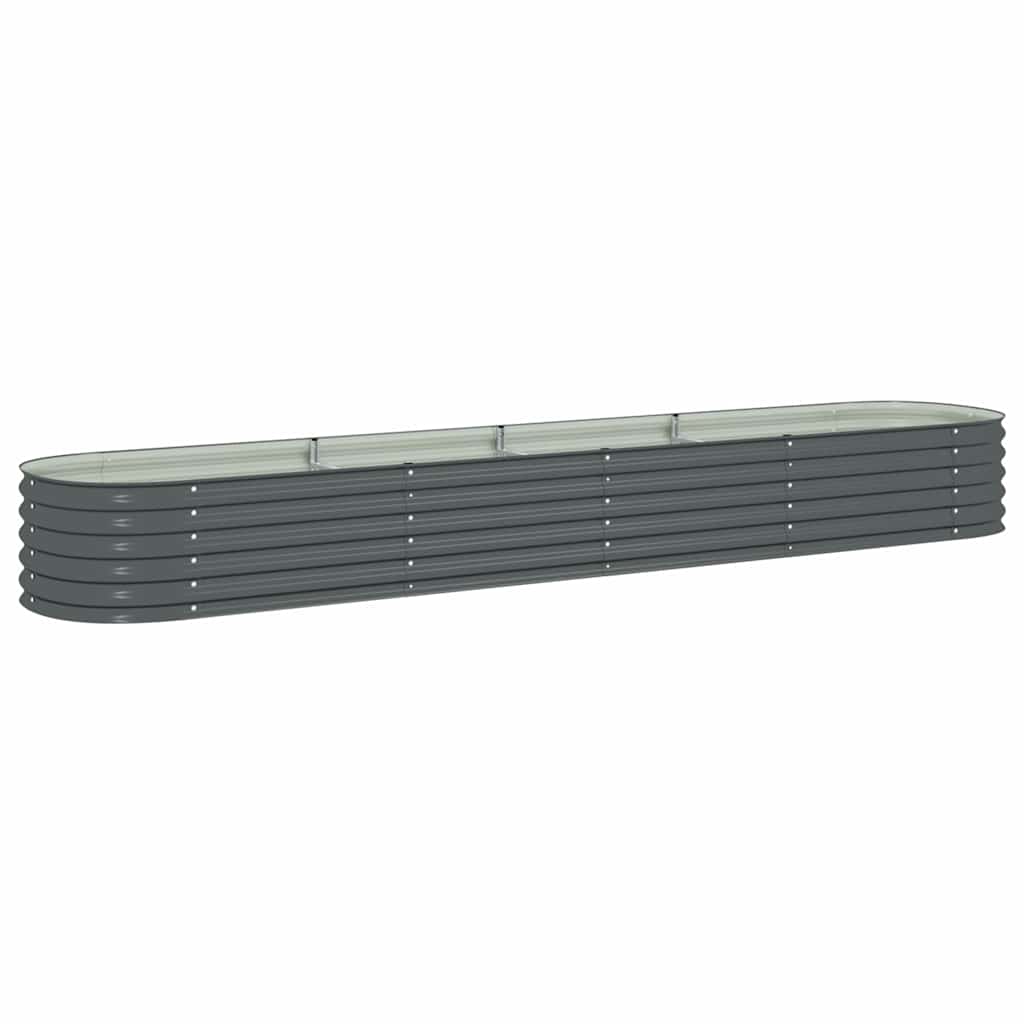 Vidaxx Pflanzer Einsatz 400x80x44 cm verzinkter Stahl grau