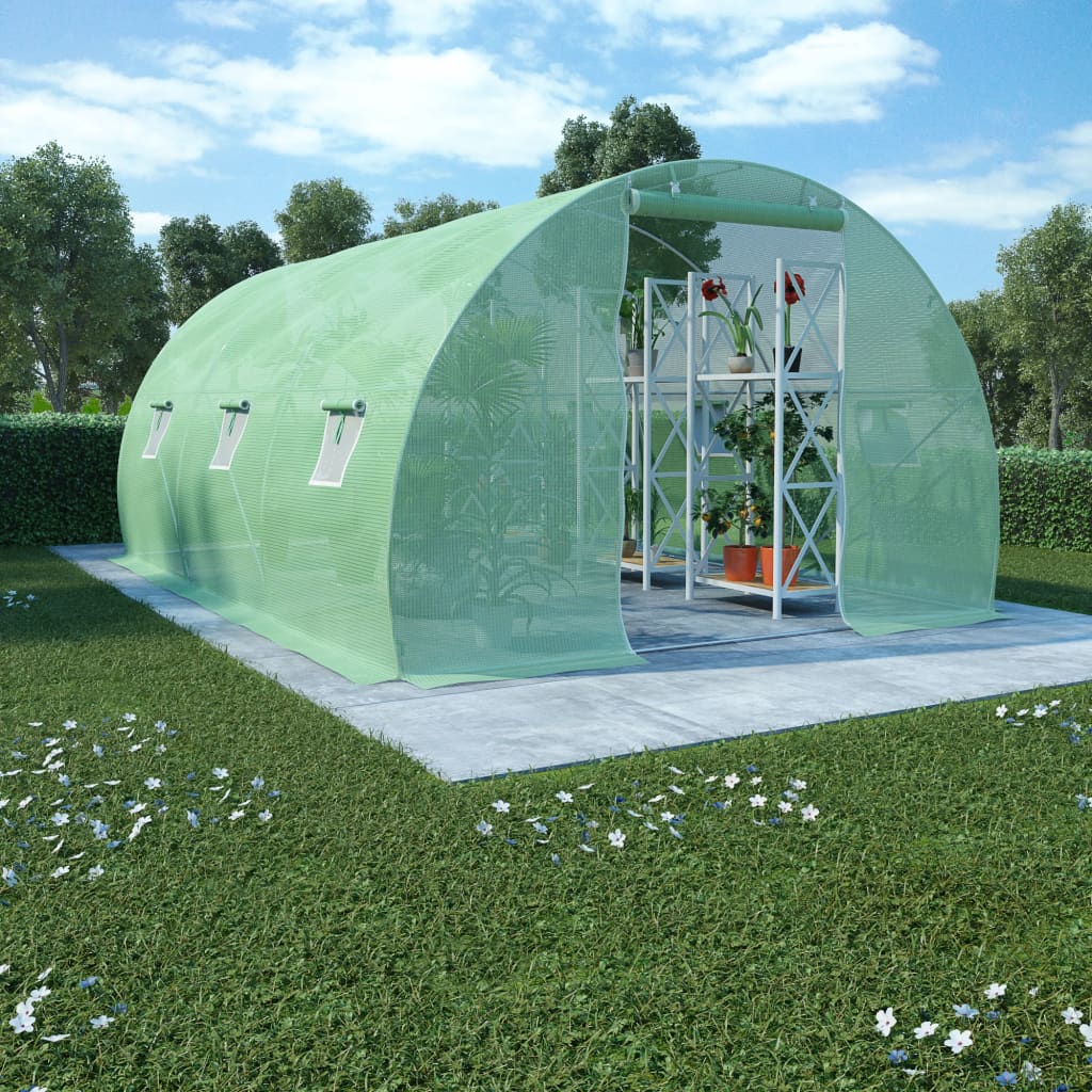 VidaXL Gewächshaus 13,5 m² 450 x 300 x 200 cm