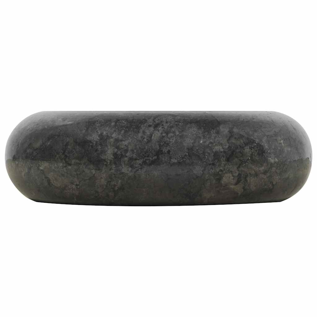 VidaXL Spüle 40x12 cm Marmor Schwarz