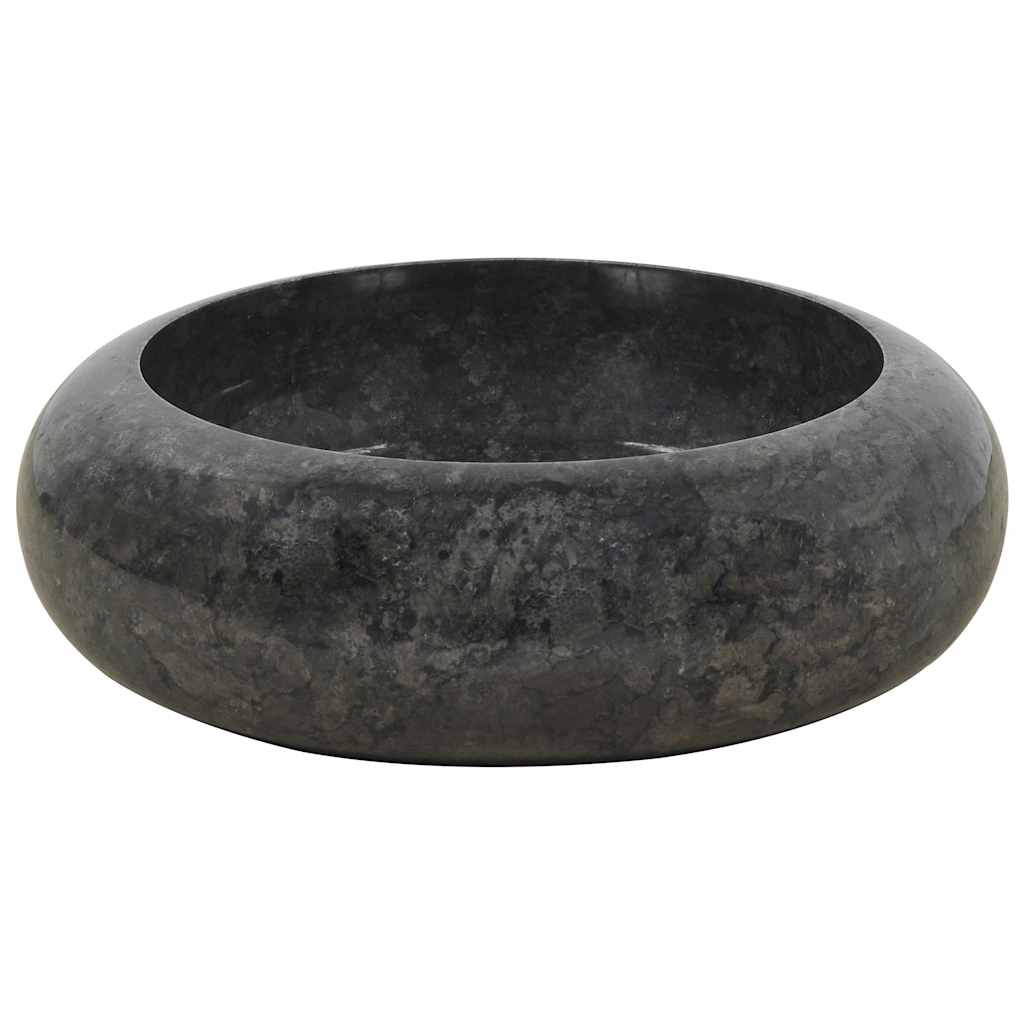 VidaXL Spüle 40x12 cm Marmor Schwarz