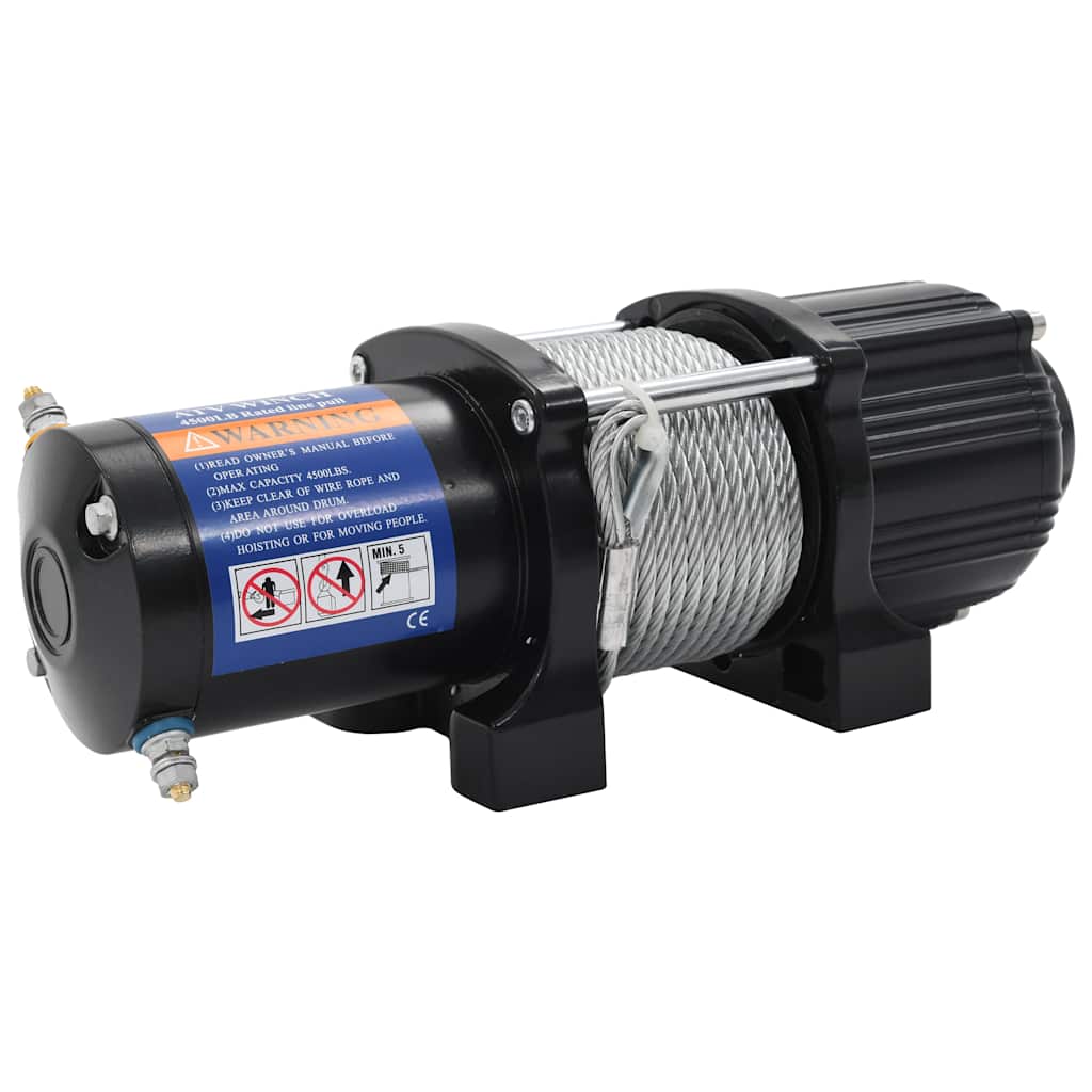 VidaXL Seilwinde elektrisch 12 V 4.500 lbs 2.040 kg mit Fernbedienung