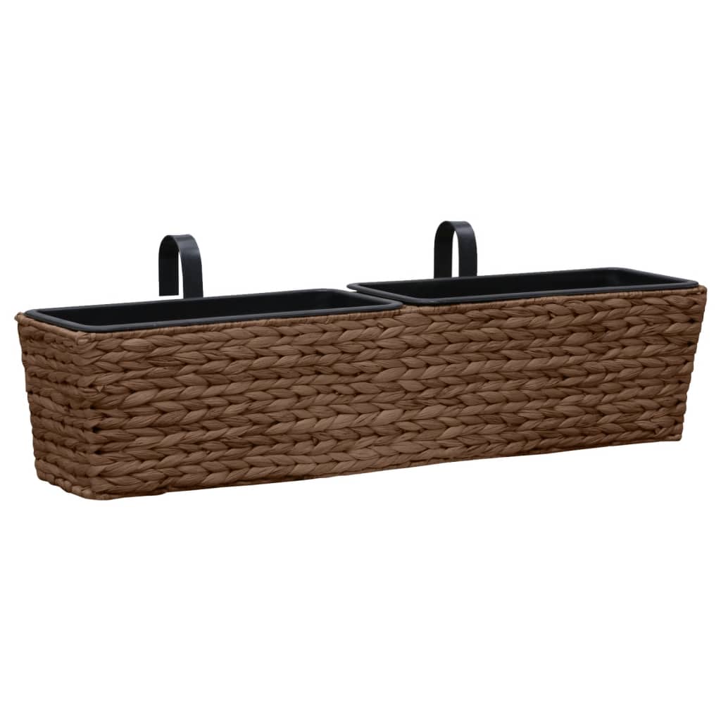 VidaXL -Pflanzer 2 St Wasserhyakintbraun