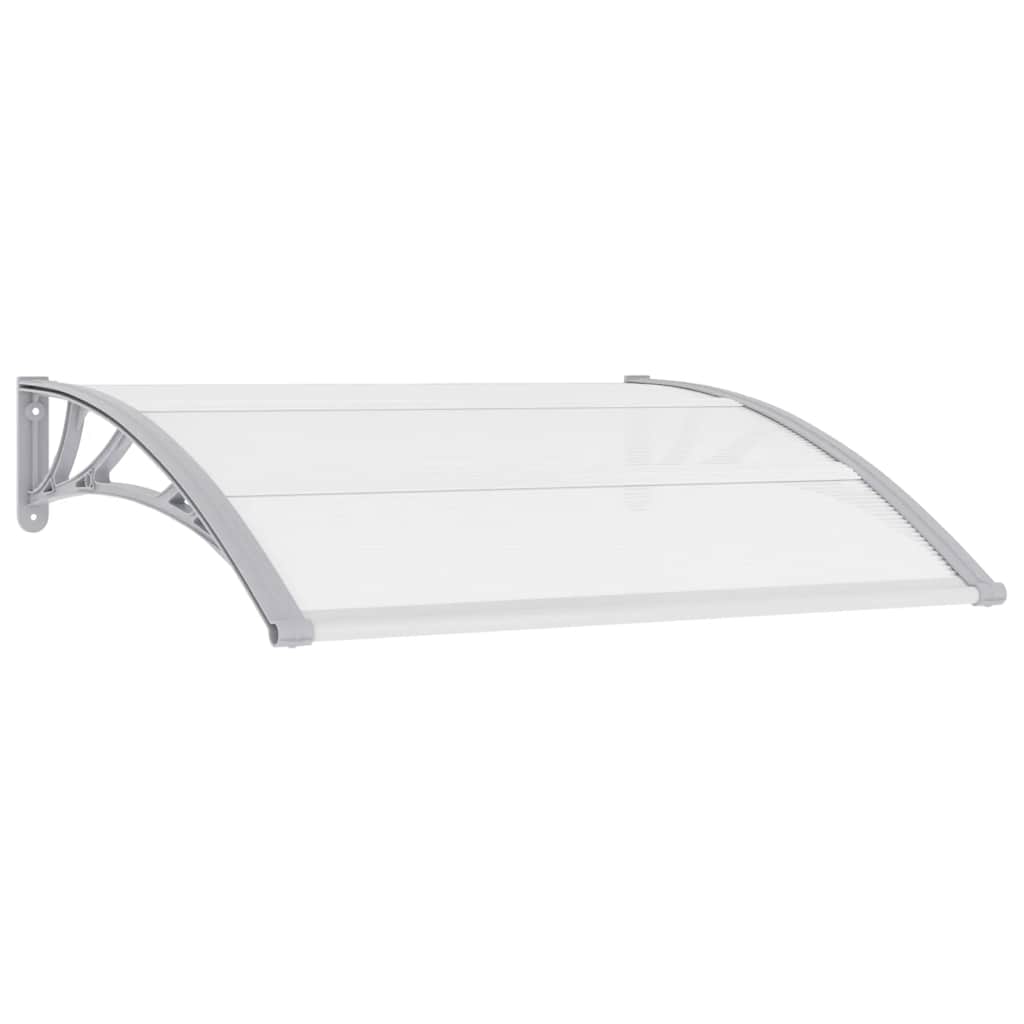 VidaXL Türvordach 120x100 cm PC Grau