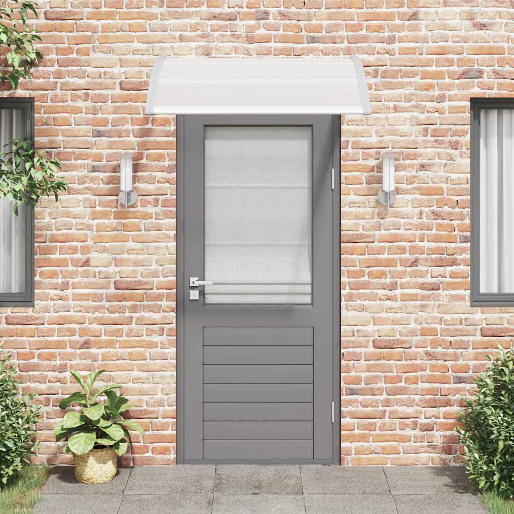 VidaXL Türvordach 120x100 cm PC Grau