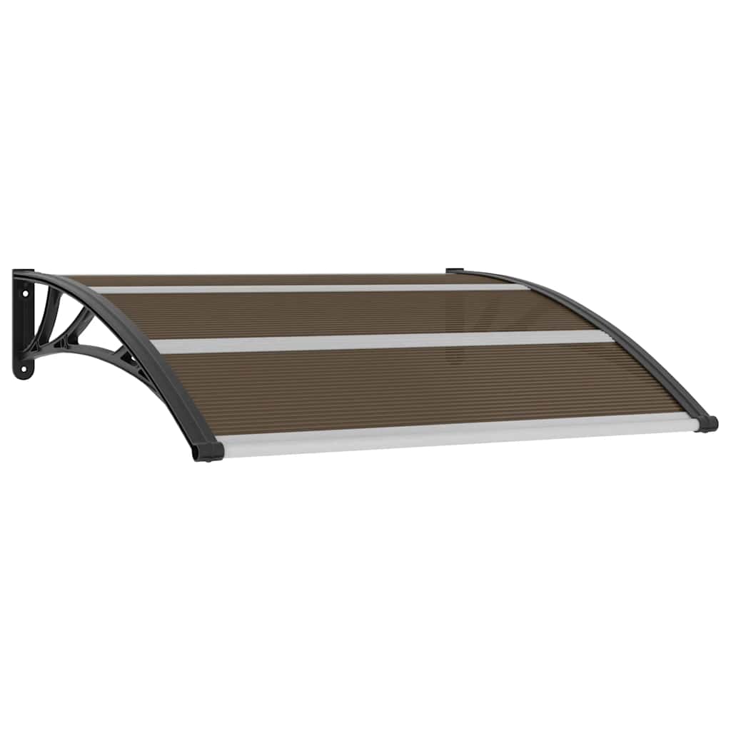 VidaXL Türvordach 120x100 cm PC Schwarz