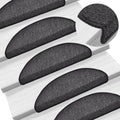 VidaXL 15 Treppenmatten 56x17x3 cm anthrazit