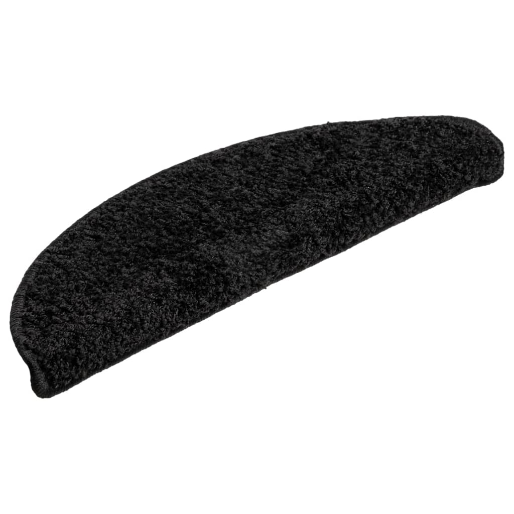 Vidaxx -Treppenmatten 15 ST 56x17x3 cm Schwarz