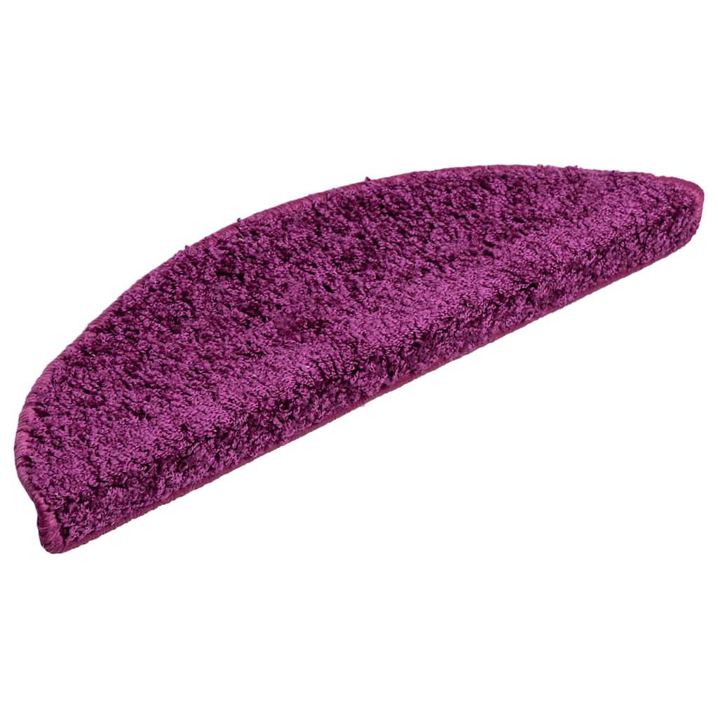 Vidaxx -Treppenmatten 15 ST 56x17x3 cm Violett