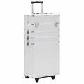 Vidaxl make-up trolley aluminium zilverkleurig