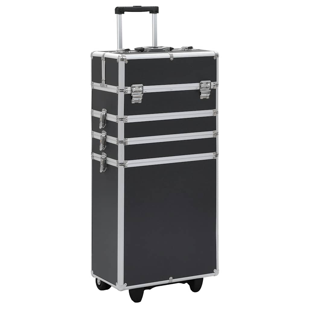 VidaXL Schminkwagen Aluminium Schwarz