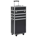 VidaXL Schminkwagen Aluminium Schwarz