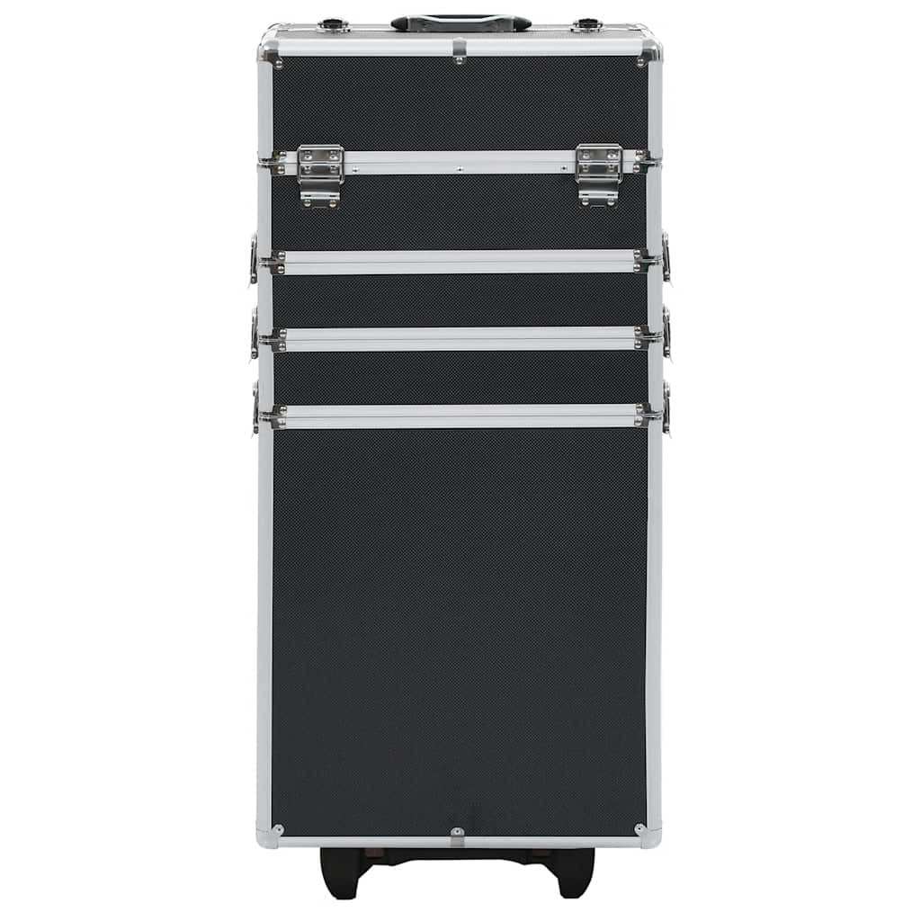 VidaXL Schminkwagen Aluminium Schwarz