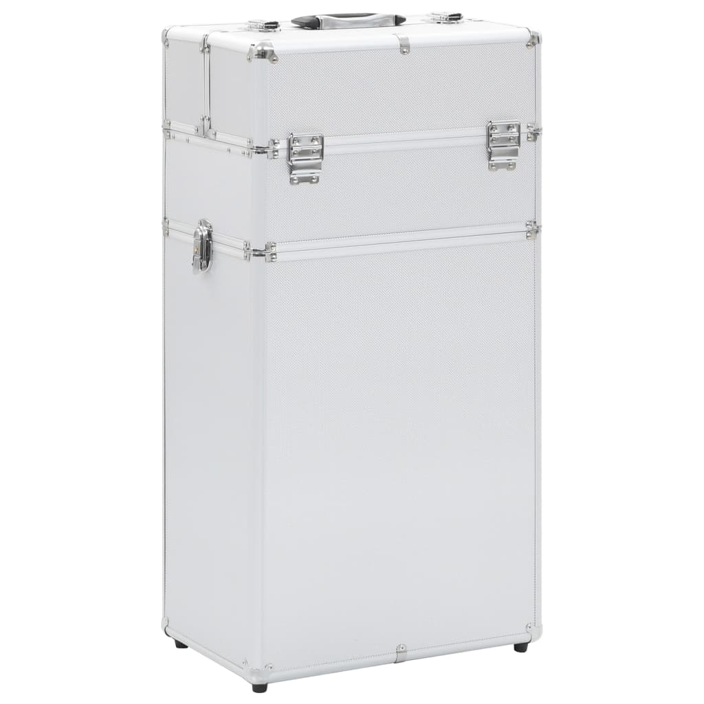 VidaXL Make-up-Trolley Aluminium Silberfarbe