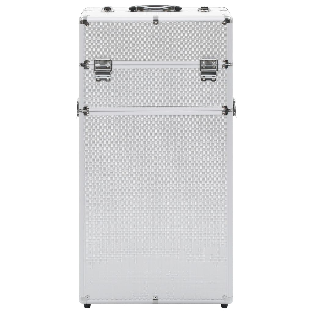 VidaXL Make-up-Trolley Aluminium Silberfarbe