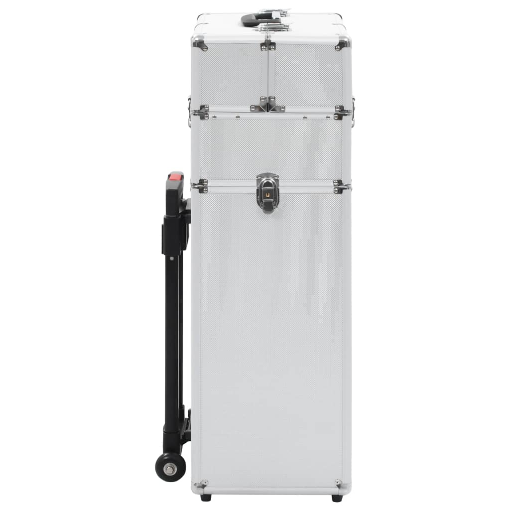 VidaXL Make-up-Trolley Aluminium Silberfarbe