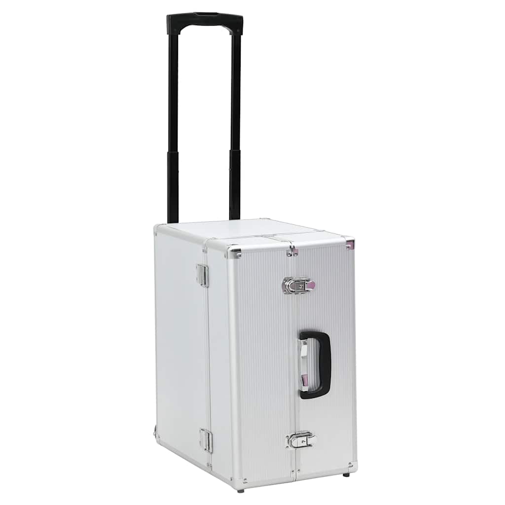 VidaXL Pilotwagen 47x39x27 cm Aluminium silberfarben