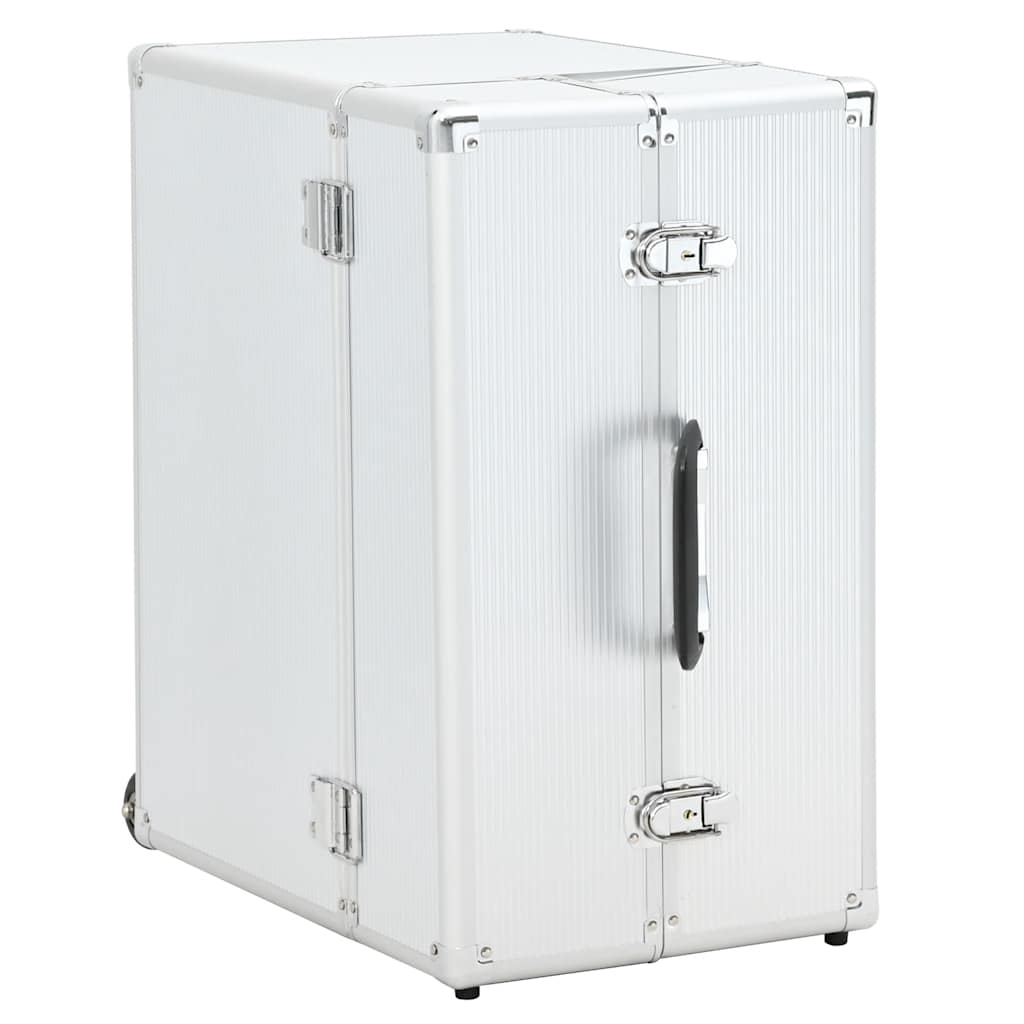 VidaXL Pilotwagen 47x39x27 cm Aluminium silberfarben