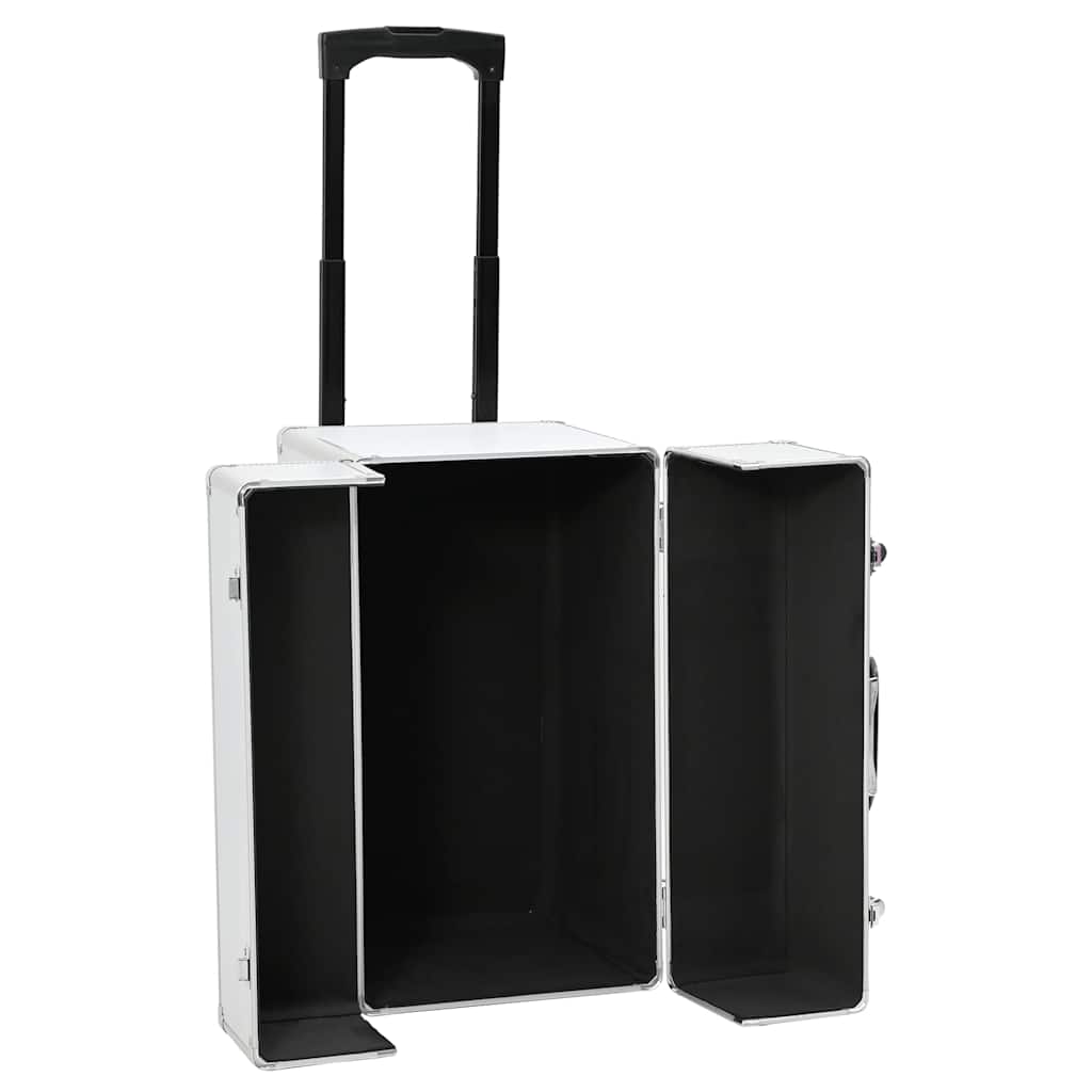 VidaXL Pilotwagen 47x39x27 cm Aluminium silberfarben