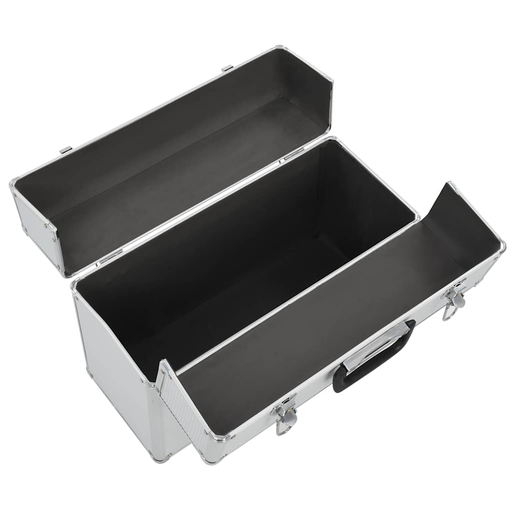 VidaXL Werkzeugkoffer 47x36x20 cm Aluminium Silberfarben