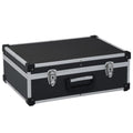 VidaXL Werkzeugkoffer 46x33x16 cm Aluminium Schwarz