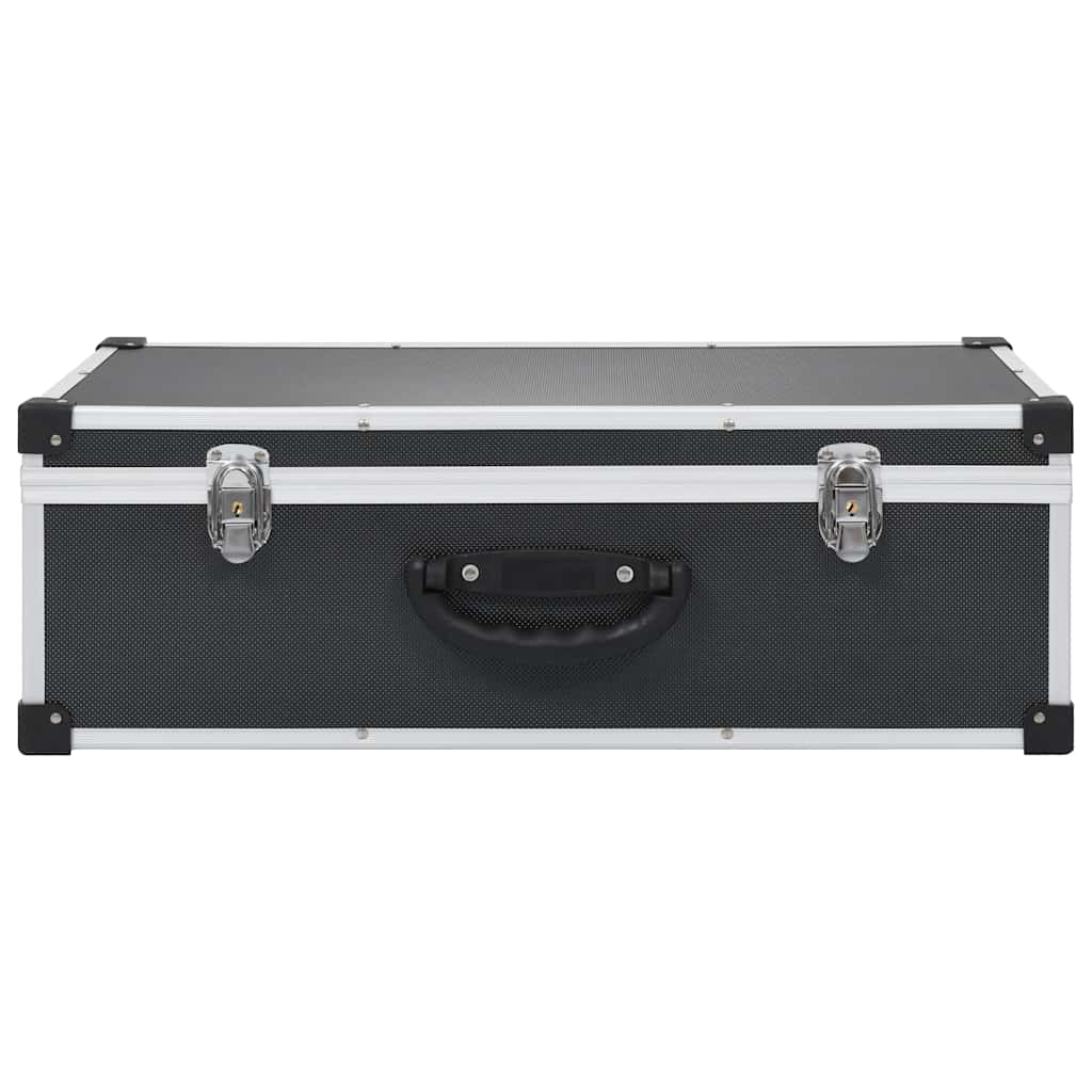 VidaXL CD-Hülle für 80 CDs, Aluminium-ABS, schwarz