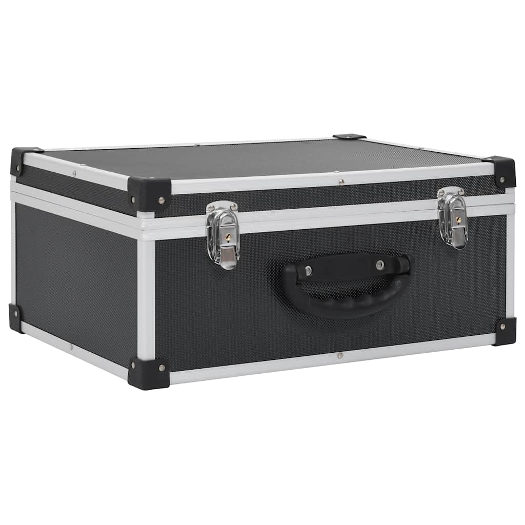 VidaXL CD-Hülle für 60 CDs, Aluminium ABS, schwarz