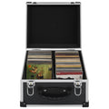 VidaXL CD-Hülle für 40 CDs, Aluminium-ABS, schwarz