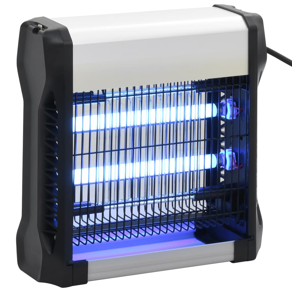 Vidaxl Fliegenvernichter 12 W Aluminium Schwarz