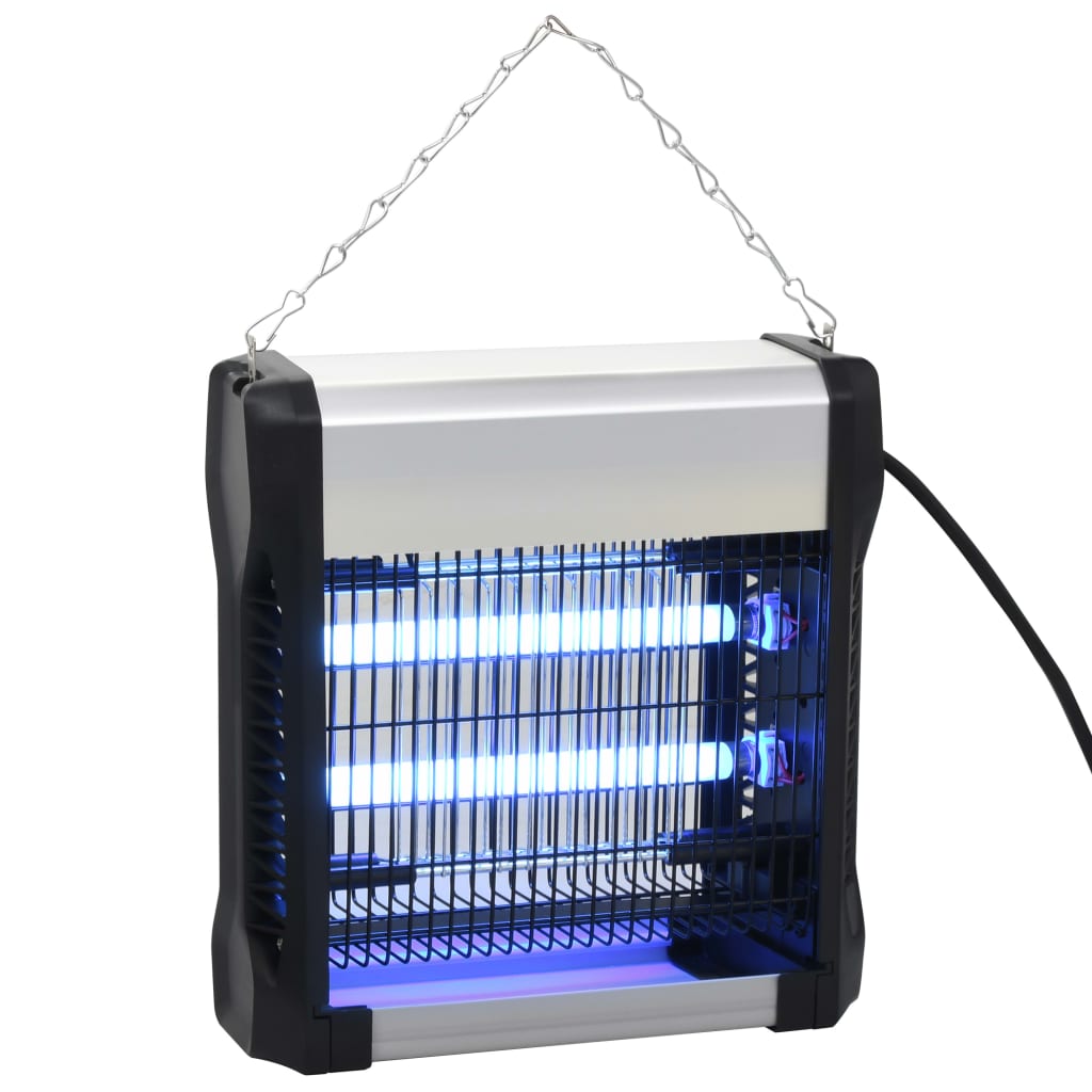 Vidaxl Fliegenvernichter 12 W Aluminium Schwarz